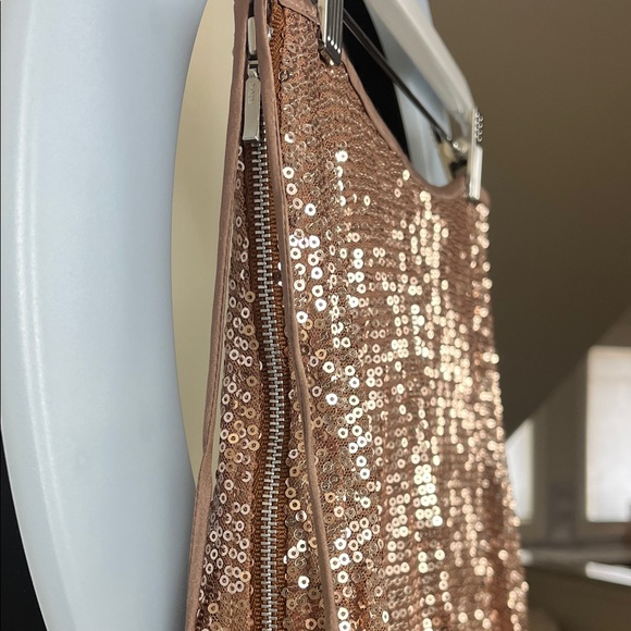 Elegant Sequin Maxi Skirt - Rose Gold - Picture 8 of 8